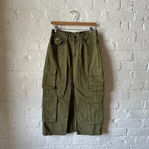 FP x The Ragged Priest Khaki Soda Combat Skirt in Green Size Small